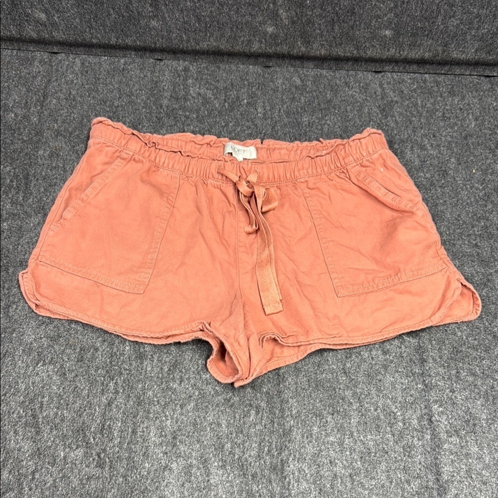 LOFT Pink High Waist Shorts Relaxed Fit